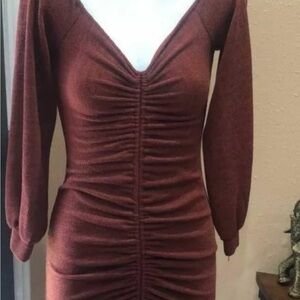 Elegant Rust Dress
